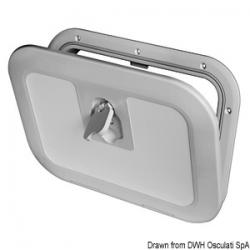 Trappe d'inspection  ras RAL 7042 380 x 280 mm