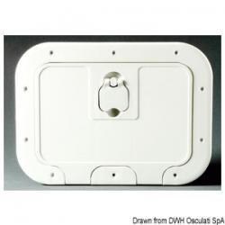 Caisson blanc avec porte 280 x 180 mm faade D