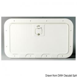 Caisson blanc avec porte 500 x 250 mm faade G