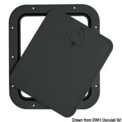 Trappe inspect façade amovible noire 305 x 355 mm