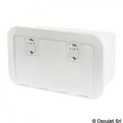 Caisson blanc avec porte 500 x 250 mm faade F