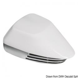 Avertisseur à membrane ABS blanc + chromé 12V
