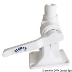 Base GLOMEX avec guide-cble intgr recommand pour RA1201