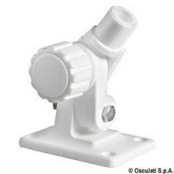 Base pivotante pour antenne VHF et GPS