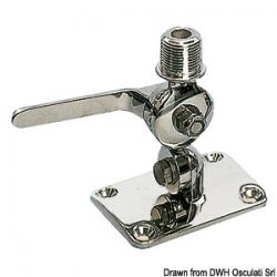 Double base pivotante pour antennes radio