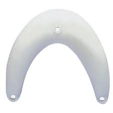 Dfense d ' trave en PVC souffl et souple blanche