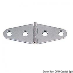 Charnire inox poli miroir 101x38 mm
