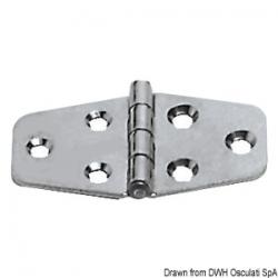 Charnière inox 70x38 mm