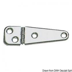 Charnire moul inox poli miror 103x32 mm