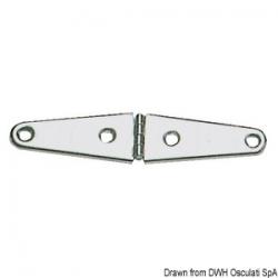 Charnire moul inox poli miror 145x32 mm