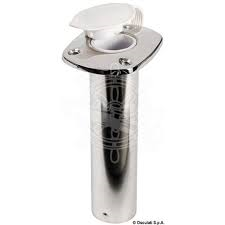Porte canne à encastrer inox