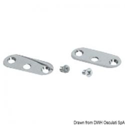Kit fixation main-courante 3 platines + 2 vis