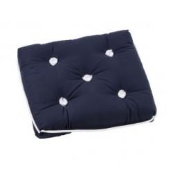 Coussin en Kapok silicon bleu simple 36*43cm