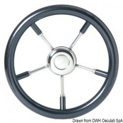 Volant carbon-look carbone 350 mm