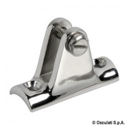 Support  fourche concave AISI316 p.tube 20-25 mm