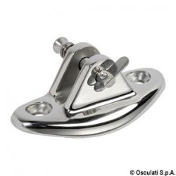 Support fourche base concave p. tubes 40 mm