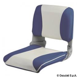 Sige rabattable rembourrage amovible blanc/bleu