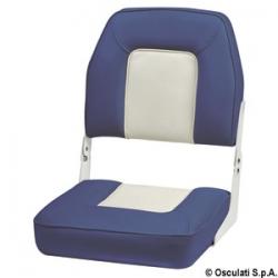 Siège De Luxe avec dossier rabattable blanc/bleu
