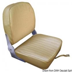 Sige dossier rabattable coussin en vinyle sable