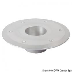 Base de rechange aluminium anodisé poli Ø 80 mm