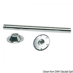 Pied de table en inox poli miroir 700 mm