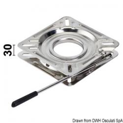 Base tournante inox  friction + blocage