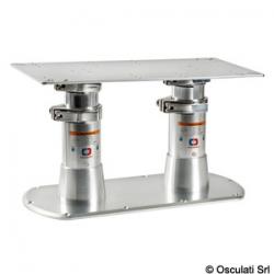Pied de table double base 615 x 300 mm
