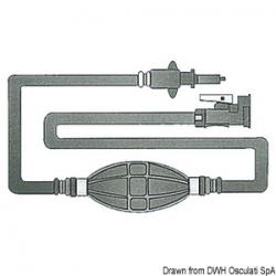 Tuyau carburant avec 2 attaches MERCURY/MARINER