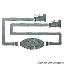 Tuyau carburant avec 2 attaches OMC