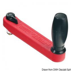Manivelle LEWMAR Titan manche Magnum rouge 250 mm