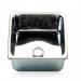 Evier inox poli carr
