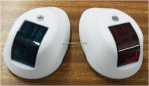 Kit 2 feux plastiques blancs LED VERT + ROUGE ECO